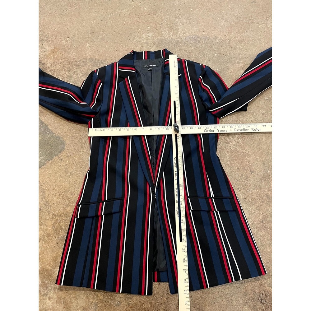 INC‎ International Concepts Blazer Jacket Womens Small Multicolor Posh Stripe - Picture 15 of 16